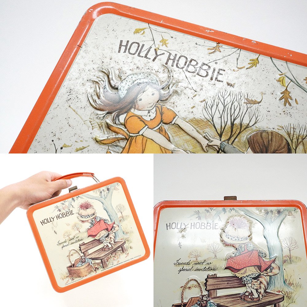 HOLLY HOBBIE/ホリーホビー・Aladdin/アラジン・Metal Lunch Box/メタルランチボックス(Tin/ティン/缶)・ダメージ有  - KNot a TOY/ノットアトイ