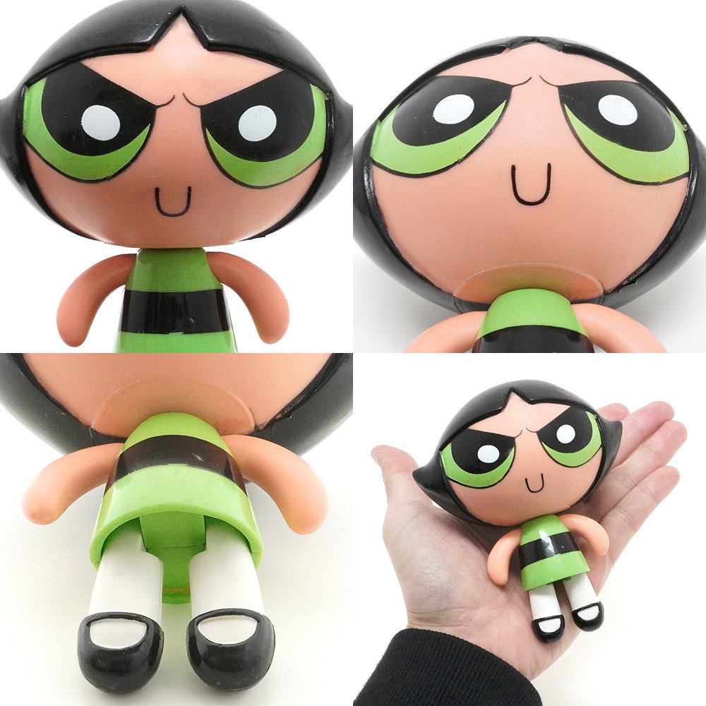 THE POWERPUFF GIRLS/パワーパフガールズ・セガトイズ・Poseable doll/ポーサブルドール・アクションフィギュア  「Buttercup/バターカップ」 ダメージ有 - KNot a TOY/ノットアトイ