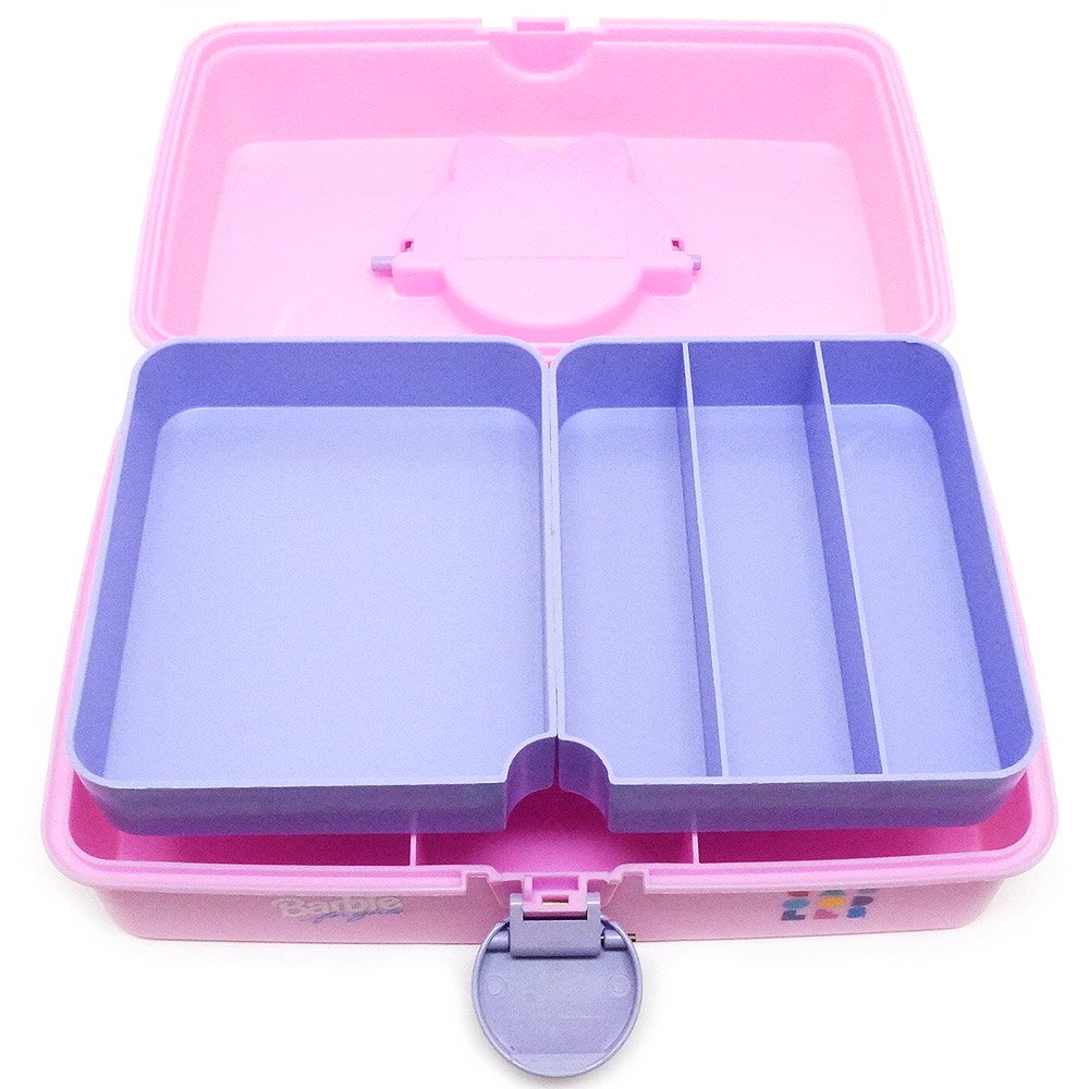 Barbie/バービー・Caboodles/カブードルズ・Makeup Storage Carrying  Case・メイクボックス・小物入れ・リボン・ピンク・2805 - KNot a TOY/ノットアトイ