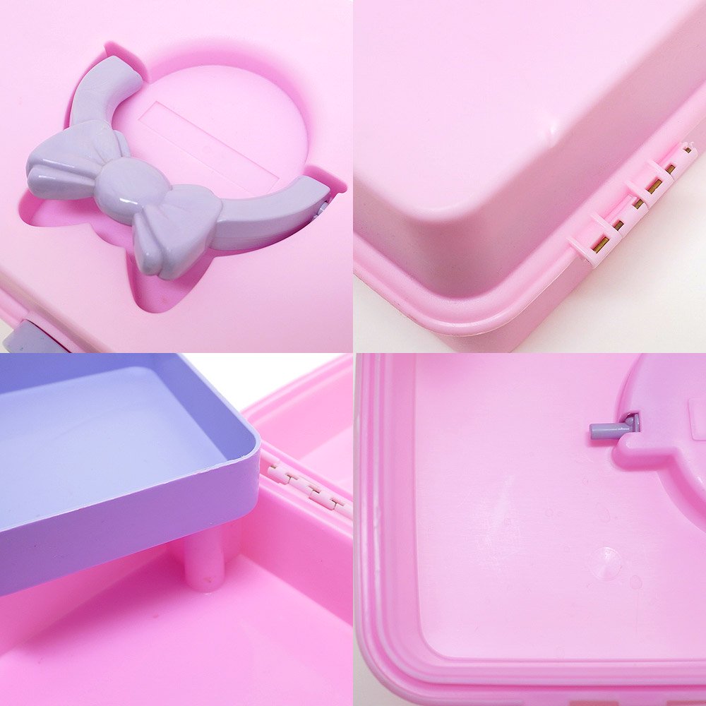 Barbie/バービー・Caboodles/カブードルズ・Makeup Storage Carrying Case・メイクボックス・小物入れ・リボン・ピンク・2805  - KNot a TOY/ノットアトイ