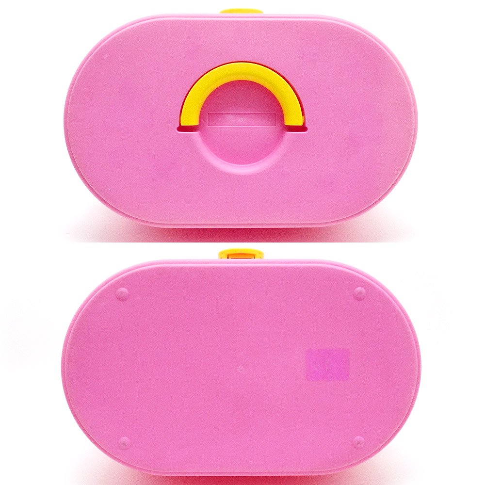 Barbie/バービー・Caboodles/カブードルズ・Makeup Storage Carrying  Case・メイクボックス・小物入れ・スター・ピンク×イエロー・2802 【トレイ欠品】 - KNot a TOY/ノットアトイ