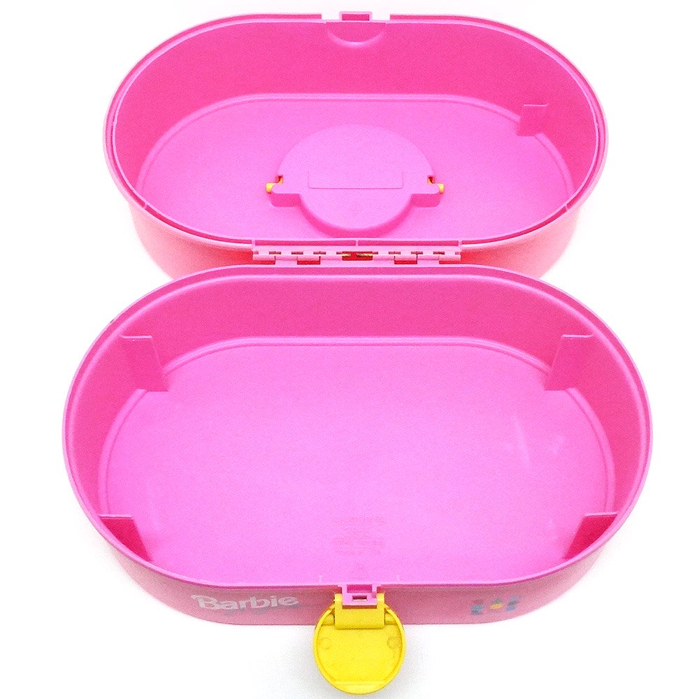 Barbie/バービー・Caboodles/カブードルズ・Makeup Storage Carrying  Case・メイクボックス・小物入れ・スター・ピンク×イエロー・2802 【トレイ欠品】 - KNot a TOY/ノットアトイ