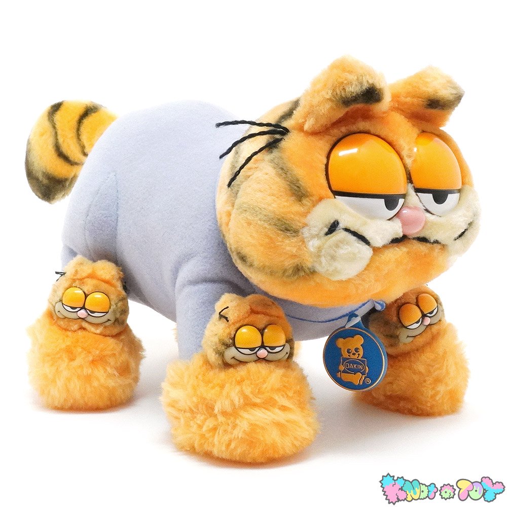 Garfield/ガーフィールド・R,DAKIN&COMPANY/デーキン・ぬいぐるみ「Animal Standing/アニマルスタンディング・立ち・ ガーフィールドスリッパ/ソックス/靴下」色抜け有 - KNot a TOY/ノットアトイ