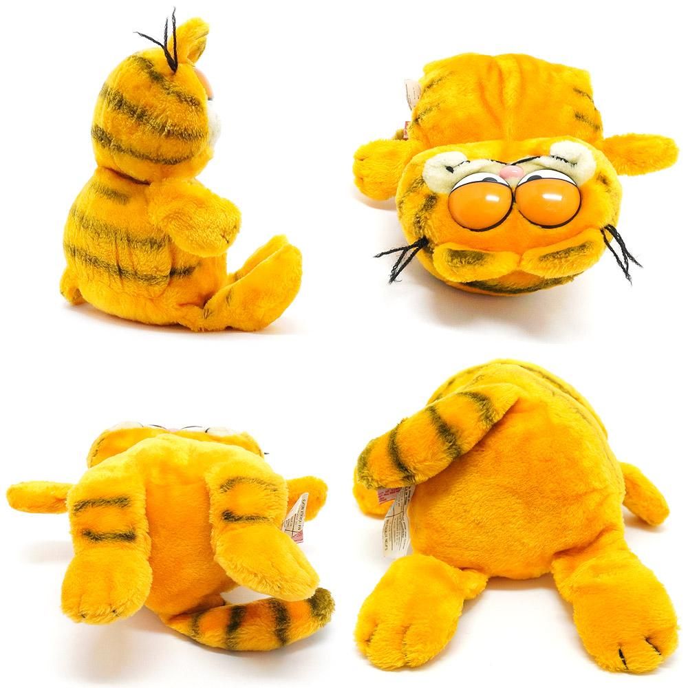 ガーフィールド お座り ぬいぐるみ 81年 GARFIELD ガーフィールド ぬいぐるみ FUN FARM (DAKIN) 1980s／座