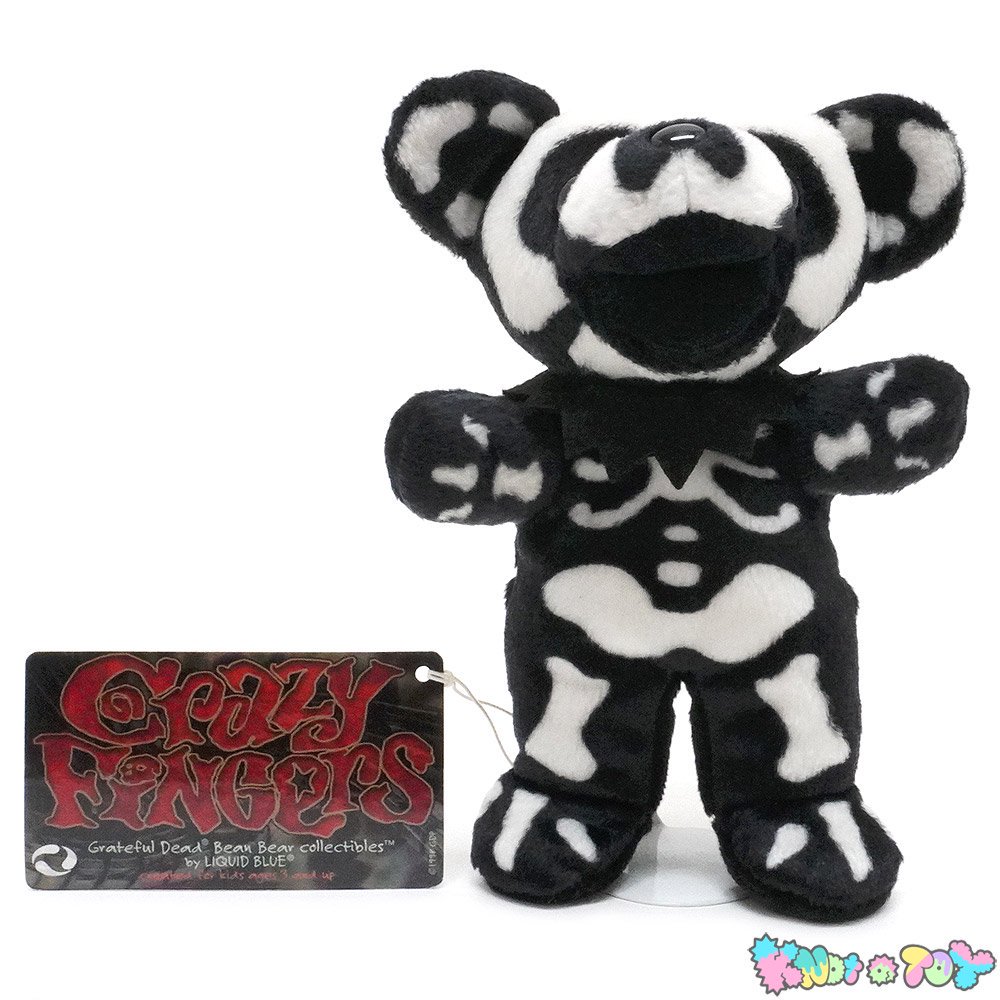 Grateful Deadグレイトフルデッド・Bean Bearビーンベア(デッドベア・ダンシングベア)ぬいぐるみエディション2「Crazy  Fingersクレイジーフィンガーズ1975年8月13日」 - KNot a TOY/ノットアトイ