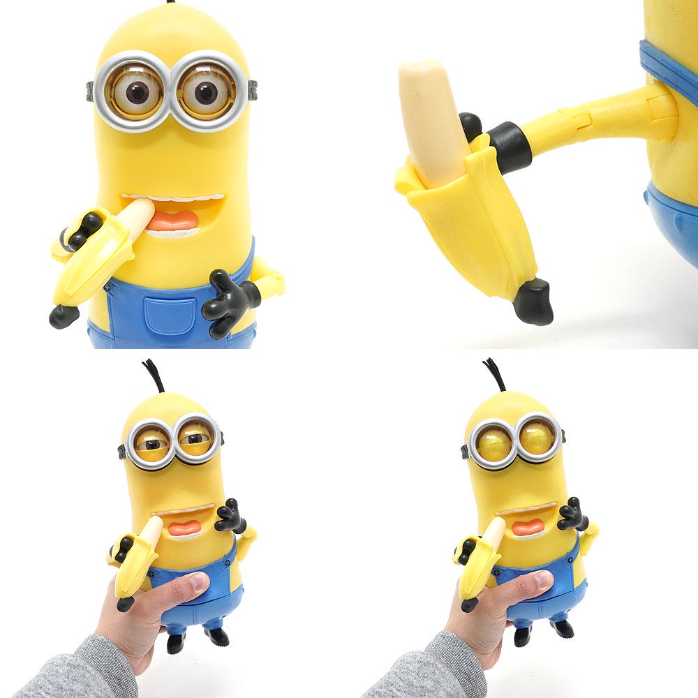 minions/ミニオンズ・シンクウェイ・トーキング 「Minion Kevin・Banana Eating Action Figure/ミニオン・ ケビン・バナナイーティング・アクションフィギュア」 - KNot a TOY/ノットアトイ