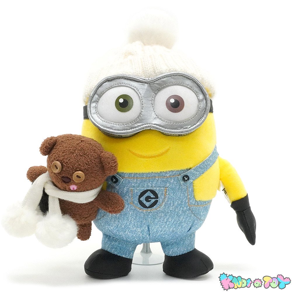 Despicable  Me/ディスピカブルミー(怪盗グルーの月泥棒3D)イルミネーション・USJ/ユニバーサルスタジオジャパン・ぬいぐるみ「Minion  Bob＆Tim/ミニオンボブ＆ティム・冬衣装」 - KNot a TOY/ノットアトイ