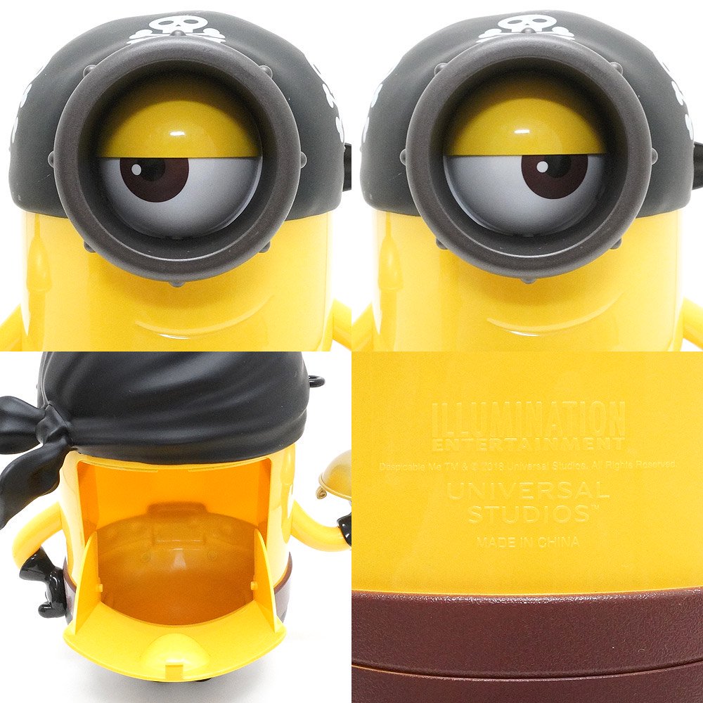 USJ/ユニバーサルスタジオジャパン・Popcorn Bucket/ポップコーンバケツ 「Minions/ミニオンズ・Stuart/スチュアート・Pirates  Minion/パイレーツミニオン」 - KNot a TOY/ノットアトイ