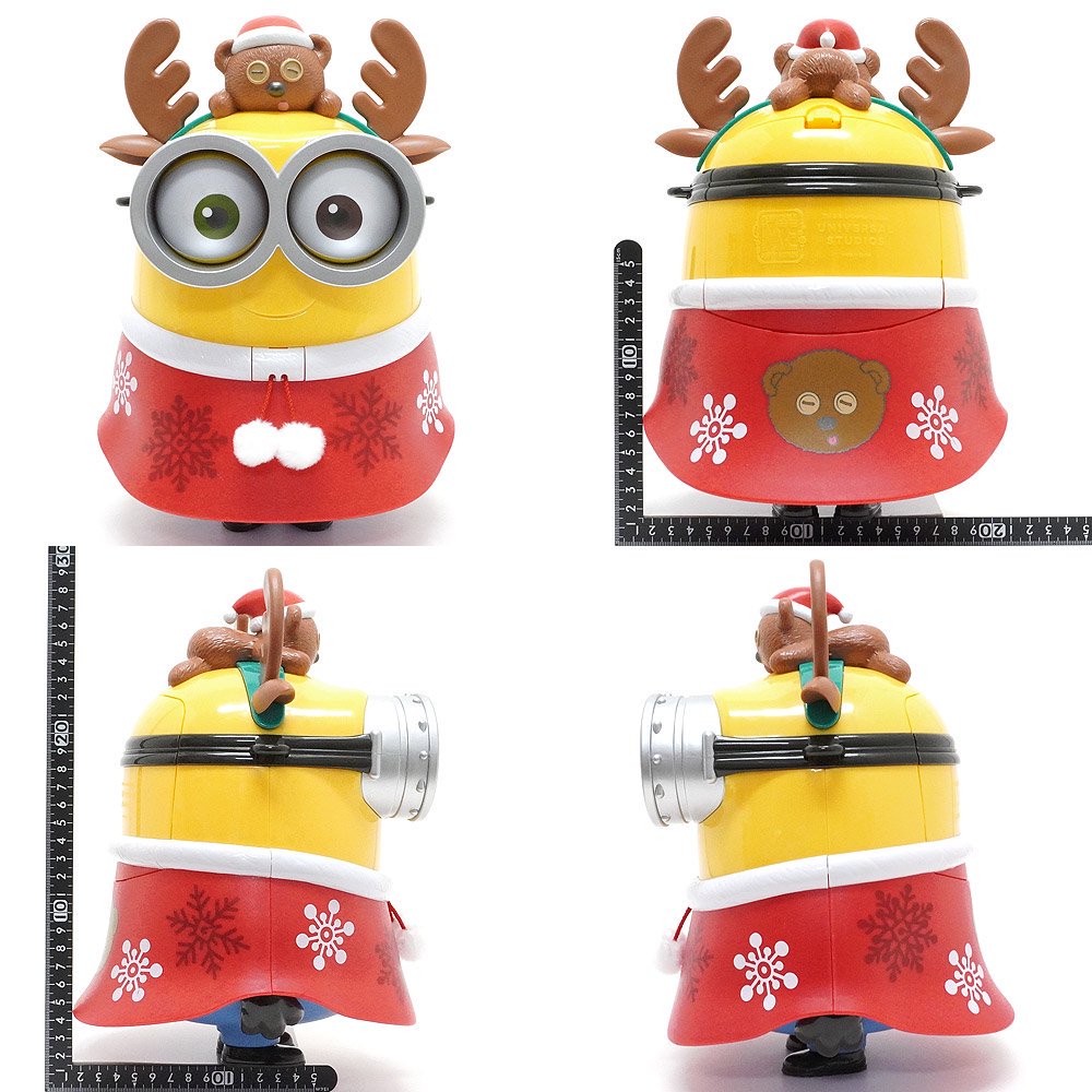 USJ/ユニバーサルスタジオジャパン・Popcorn Bucket/ポップコーンバケツ 「Minions/ミニオンズ・Reindeer  Bob&Santa Tim/レインディアボブ＆サンタティム」 - KNot a TOY/ノットアトイ