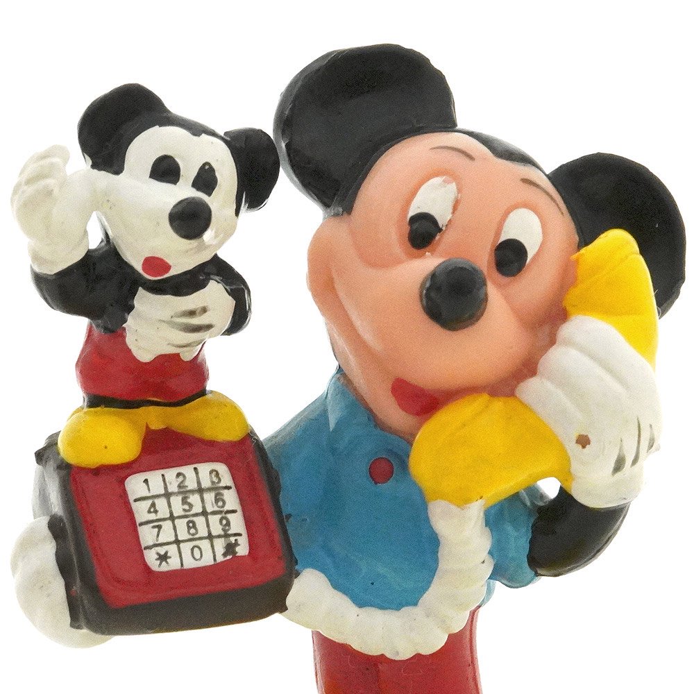 Disney/ディズニー・APPLAUSE/アプローズ・PVC Figure/フィギュア 「Mickey Mouse/ミッキーマウス・Telephone/テレフォン/電話機」  - KNot a TOY/ノットアトイ