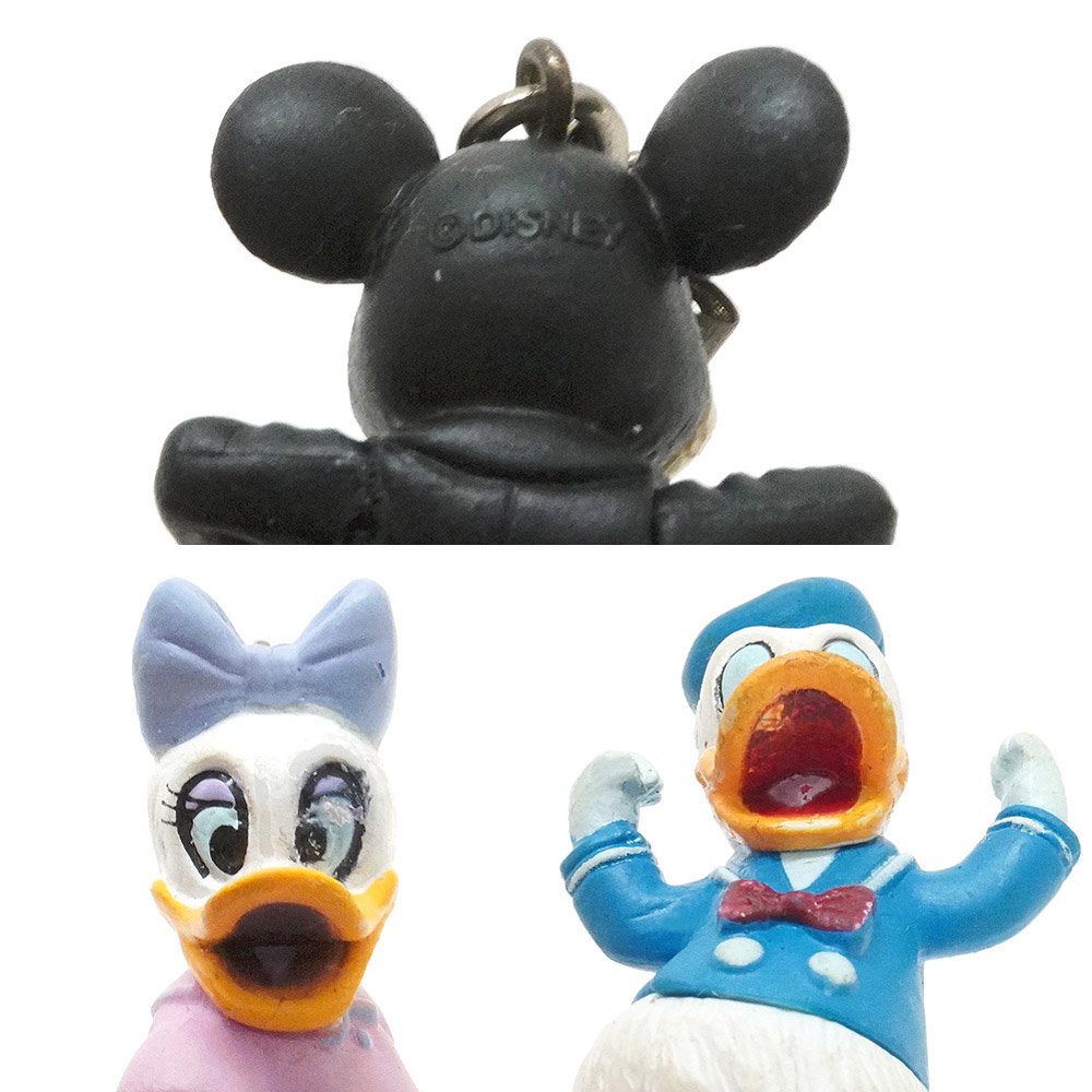 Tokyo Disney Resort/東京ディズニーリゾート・ストラップ付きPVC Figure/フィギュア・Set/セット「ミッキー×2・ミニー・ ドナルド・デイジー・グーフィー・プルート」ダメージ - KNot a TOY/ノットアトイ