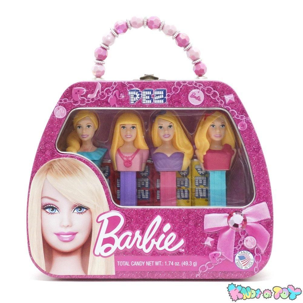 PEZ Mattel Barbie Collector s Tin Purse with 4 Dispensers 4 KNot a TOY