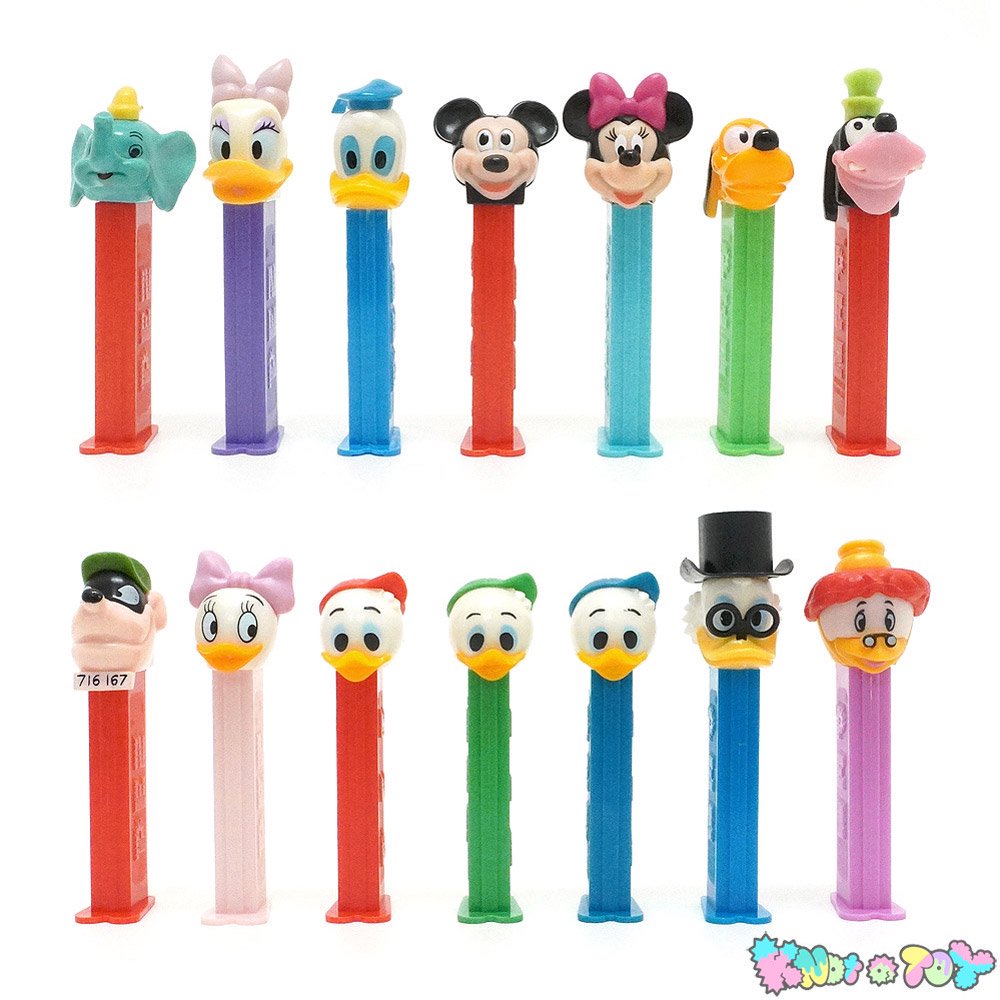 PEZ/ペッツ・Candy Dispenser/キャンディーディスペンサー  「Disney/ディズニー・ミッキー・ミニー・ドナルド・デイジー・グーフィー・プルート・ダンボ＆ダックテイルズ」14本セット - KNot a  TOY/ノットアトイ