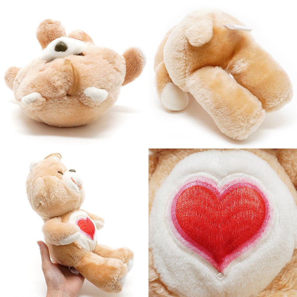 Vintage Care Bears/ビンテージケアベア・ぬいぐるみ・Tenderheart Bear/テンダーハートベア・13inch・1983年・Kenner  - KNot a TOY/ノットアトイ