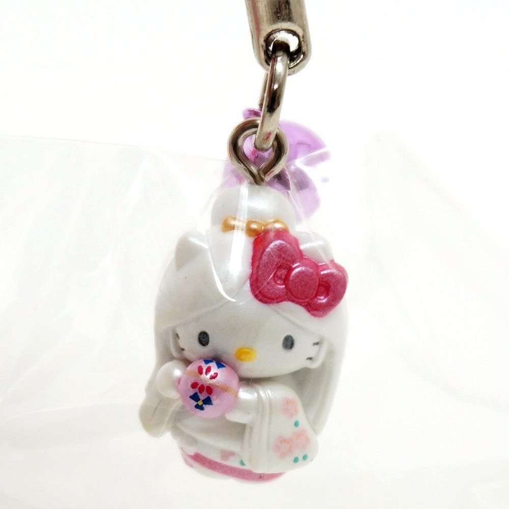 Hello Kitty/ハローキティ・ご当地キティ・福岡限定・博多人形・ストラップ・根付け・Gotochi Charm Keychain・2005年  - KNot a TOY/ノットアトイ