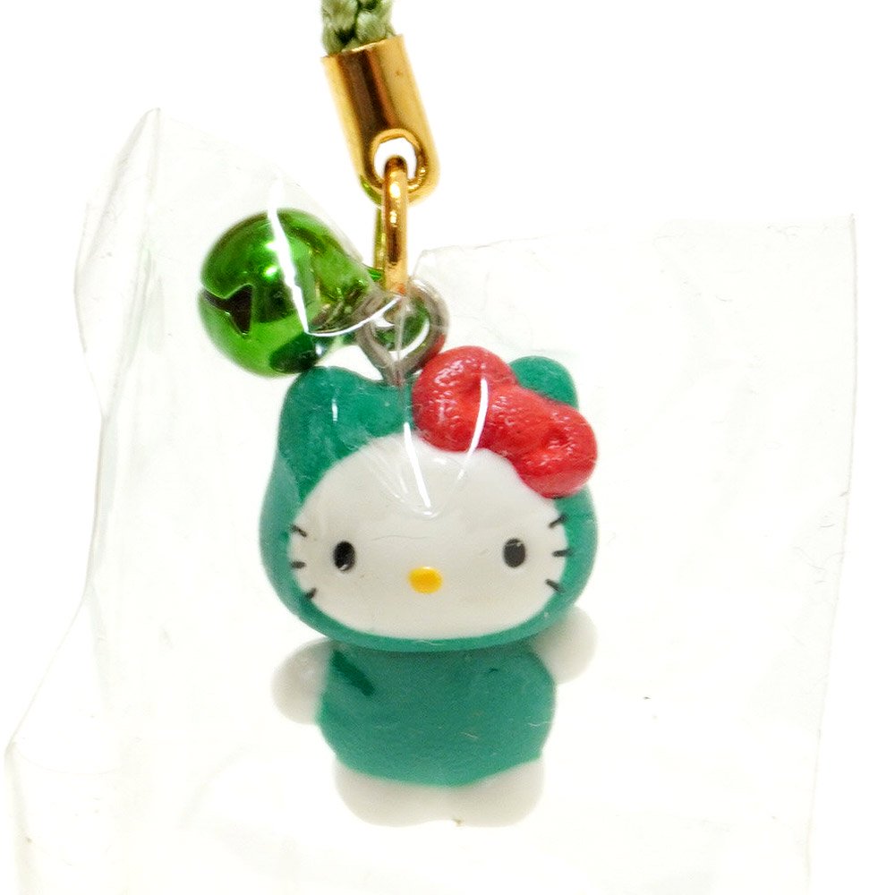 Hello Kitty/ハローキティ・ご当地キティ・北海道限定・まりも・ストラップ・根付け・Gotochi Charm Keychain・2000年  - KNot a TOY/ノットアトイ