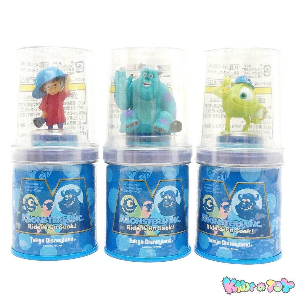 Tokyo Disneyland/東京ディズニーランド・MONSTERS, INC. Ride&Go Seek!/モンスターズインク ・ライドアンドゴーシーク！・PVCフィギュア付きビスケット・セット - KNot a TOY/ノットアトイ