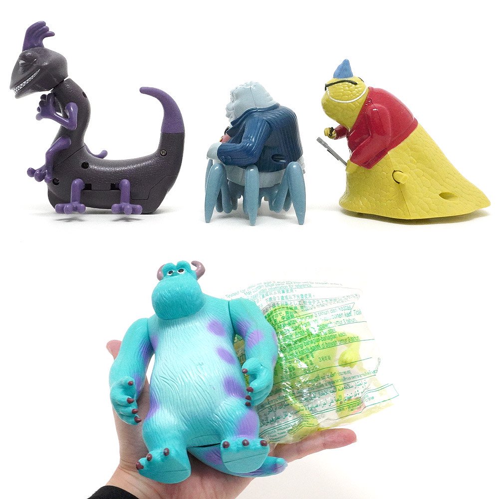 MONSTERS, INC./モンスターズインク×McDonald's/マクドナルド・Meal Toy/ミールトイ・フィギュアセット「サリー・マイク・ ブー・ランドール・ウォーターヌース・ロズ」ダメージ - KNot a TOY/ノットアトイ