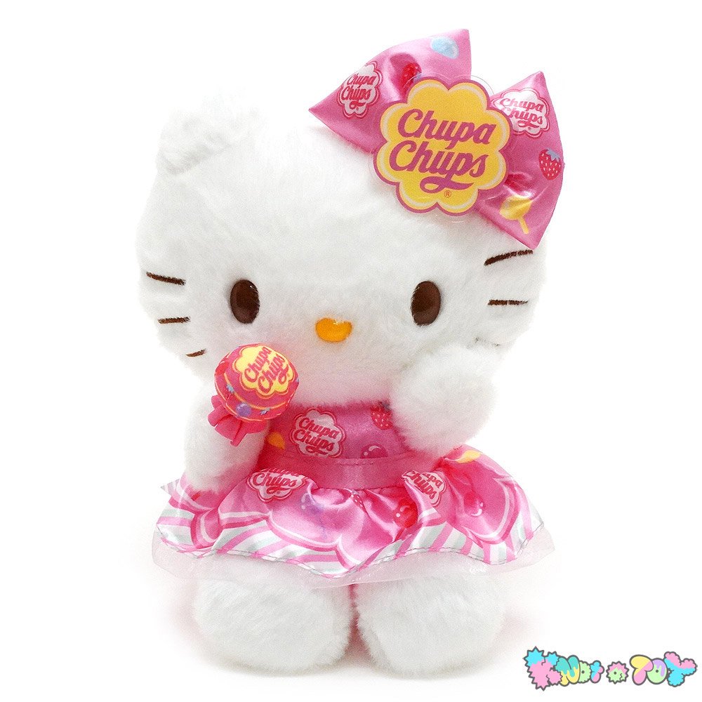 Hello Kitty/ハローキティ・Plush/ぬいぐるみ・Chupa Chups/チュッパチャプス・高さ(座った状態で)約21cm・2023年 -  KNot a TOY/ノットアトイ