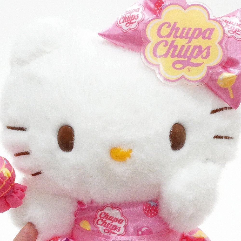 Hello Kitty/ハローキティ・Plush/ぬいぐるみ・Chupa Chups/チュッパチャプス・高さ(座った状態で)約21cm・2023年 -  KNot a TOY/ノットアトイ
