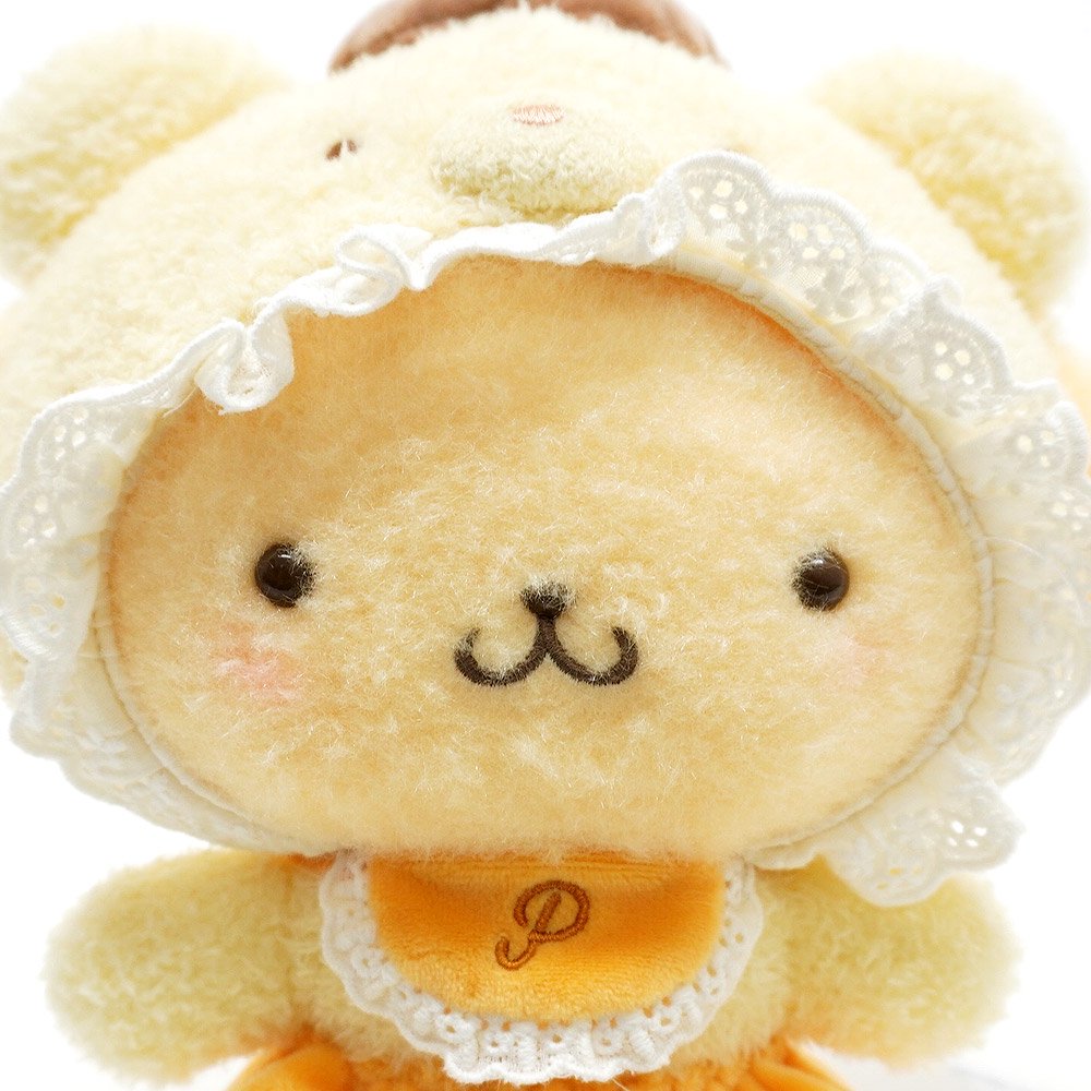 Pom Pom Purin/ポムポムプリン・Plush/ぬいぐるみ・ラテクマベビーデザインシリーズ・高さ(座った状態で)約18cm・2023年 -  KNot a TOY/ノットアトイ