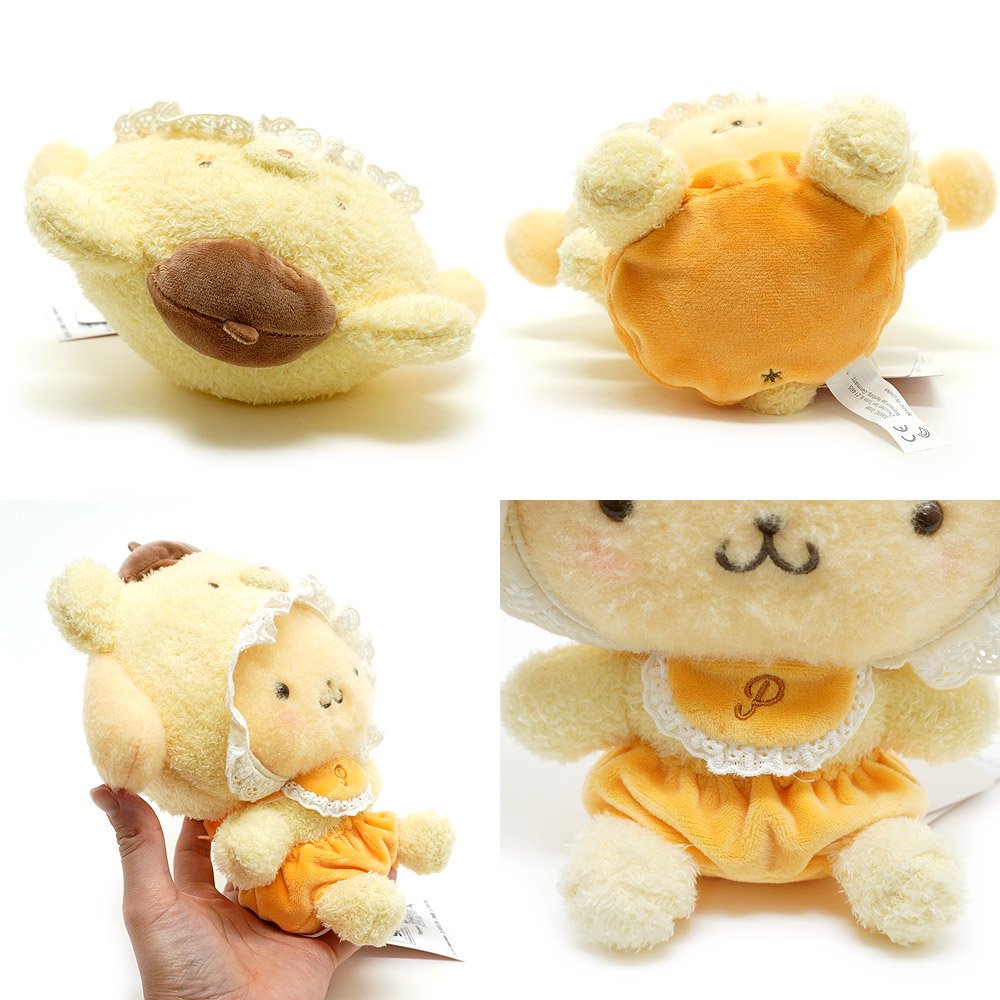 Pom Pom Purin/ポムポムプリン・Plush/ぬいぐるみ・ラテクマベビーデザインシリーズ・高さ(座った状態で)約18cm・2023年 -  KNot a TOY/ノットアトイ