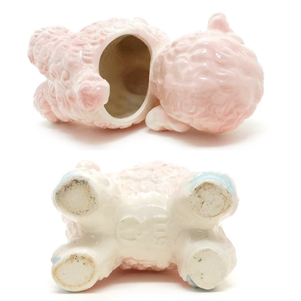 Vintage Baby Planter/ビンテージベビープランター・Ceramic/陶器・Lamb・Sheep・ヒツジ・ピンク・高さ約13cm・Rubens  - KNot a TOY/ノットアトイ