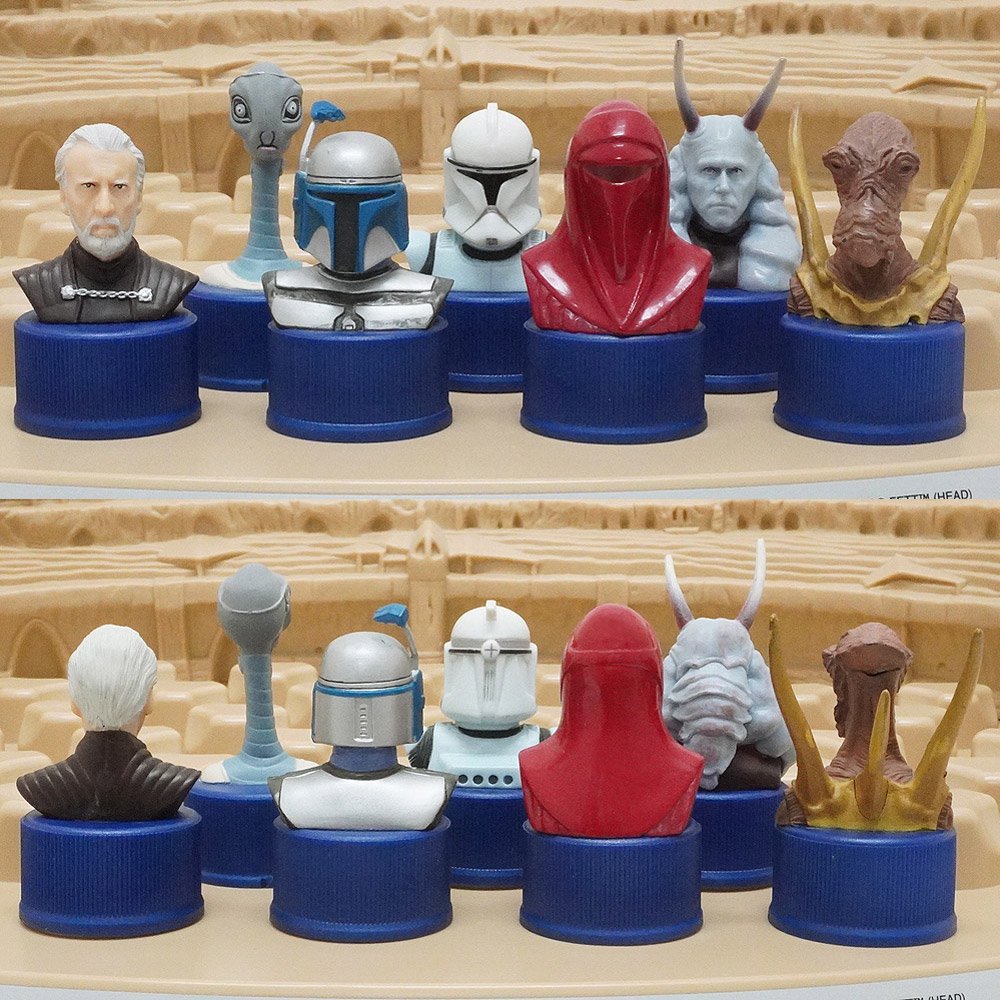 STAR WARS/スターウォーズ×PEPSI/ペプシ・Bottle Cap Collection/ボトルキャップ コレクション・Figure/フィギュア・エピソード2・クローンの攻撃・専用台座セット - KNot a TOY/ノットアトイ