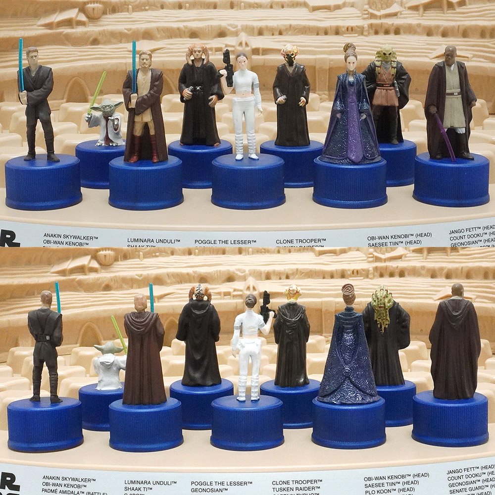 STAR WARS/スターウォーズ×PEPSI/ペプシ・Bottle Cap Collection/ボトルキャップ コレクション・Figure/フィギュア・エピソード2・クローンの攻撃・専用台座セット - KNot a TOY/ノットアトイ