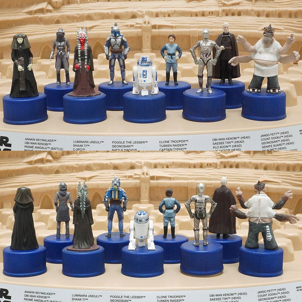 STAR WARS/スターウォーズ×PEPSI/ペプシ・Bottle Cap Collection/ボトルキャップ コレクション・Figure/フィギュア・エピソード2・クローンの攻撃・専用台座セット - KNot a TOY/ノットアトイ