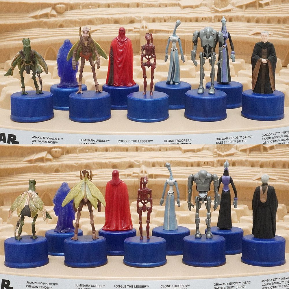 STAR WARS/スターウォーズ×PEPSI/ペプシ・Bottle Cap Collection/ボトルキャップ コレクション・Figure/フィギュア・エピソード2・クローンの攻撃・専用台座セット - KNot a TOY/ノットアトイ