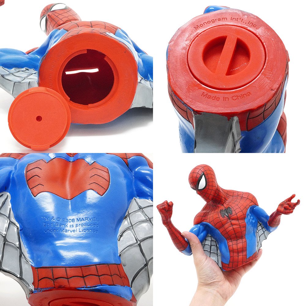 Marvel/マーベル・Monogram/モノグラム・Coin Bank/コインバンク/ソフビフィギュア型貯金箱  「Spider-Man/スパイダーマン」 2006年 - KNot a TOY/ノットアトイ