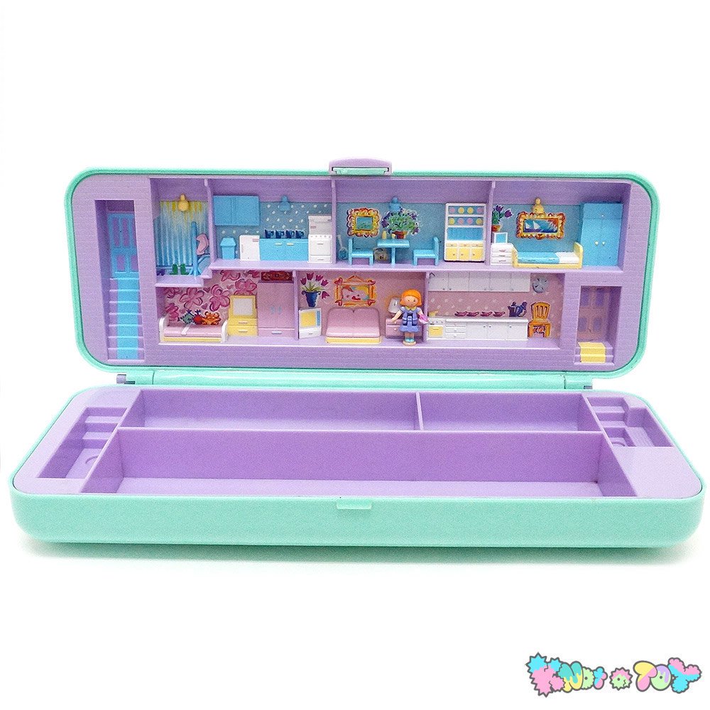 Polly Pocket/ポーリーポケット・Pencil Case Play-Set/ペンシルケースプレイセット・筆箱・BlueBird・1990年  - KNot a TOY/ノットアトイ