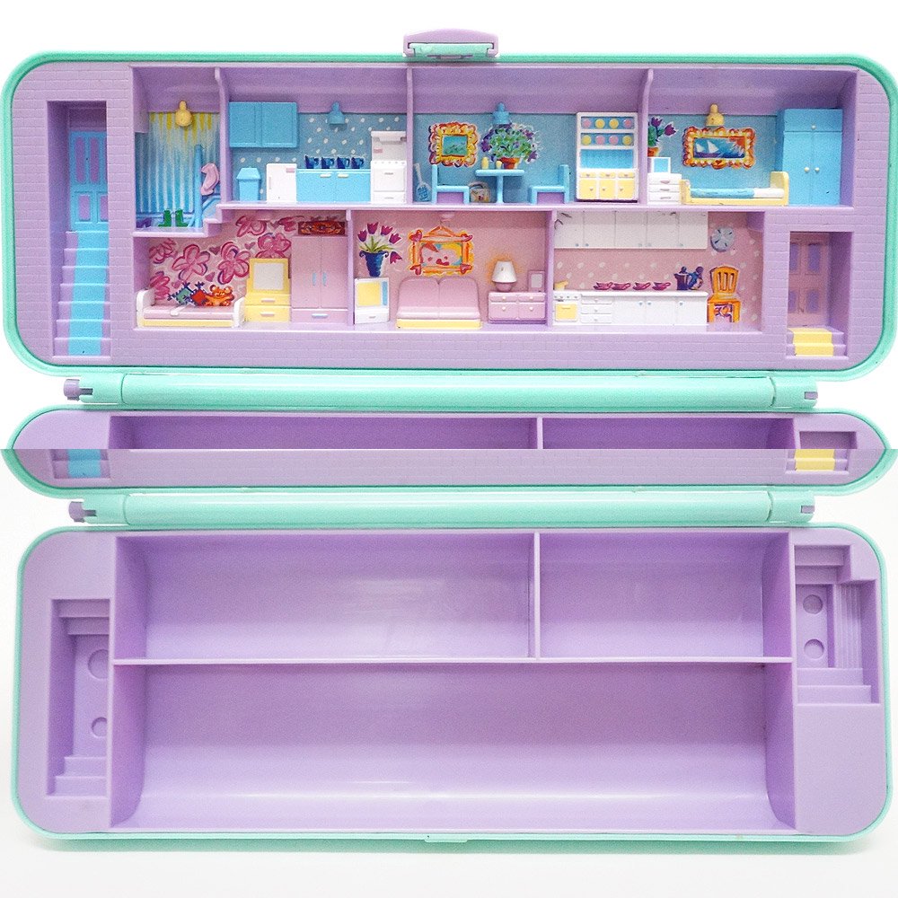 Polly Pocket/ポーリーポケット・Pencil Case Play-Set/ペンシルケースプレイセット・筆箱・BlueBird・1990年  - KNot a TOY/ノットアトイ