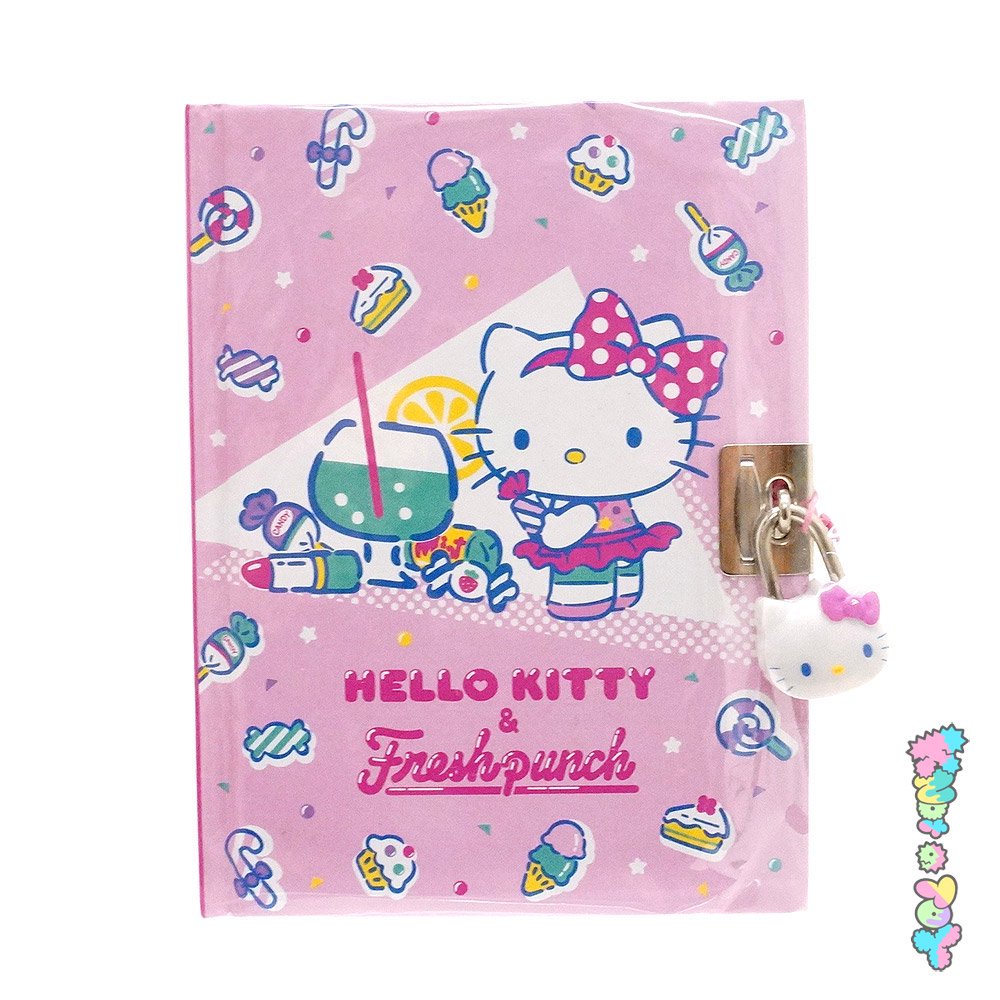 Hello Kitty × Freshpunch/ハローキティ×フレッシュパンチ・Diary/ダイアリー/日記帳・鍵付き・2016年 - KNot a  TOY/ノットアトイ