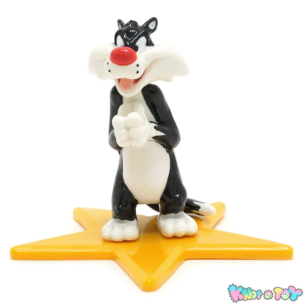 WB/ワーナーブラザース・Looney Tunes/ルーニーテューンズ・APPLAUSE/アプローズ・PVC Figureフィギュア「Sylvester  Cat/シルベスターキャット・星型台座」96年 - KNot a TOY/ノットアトイ