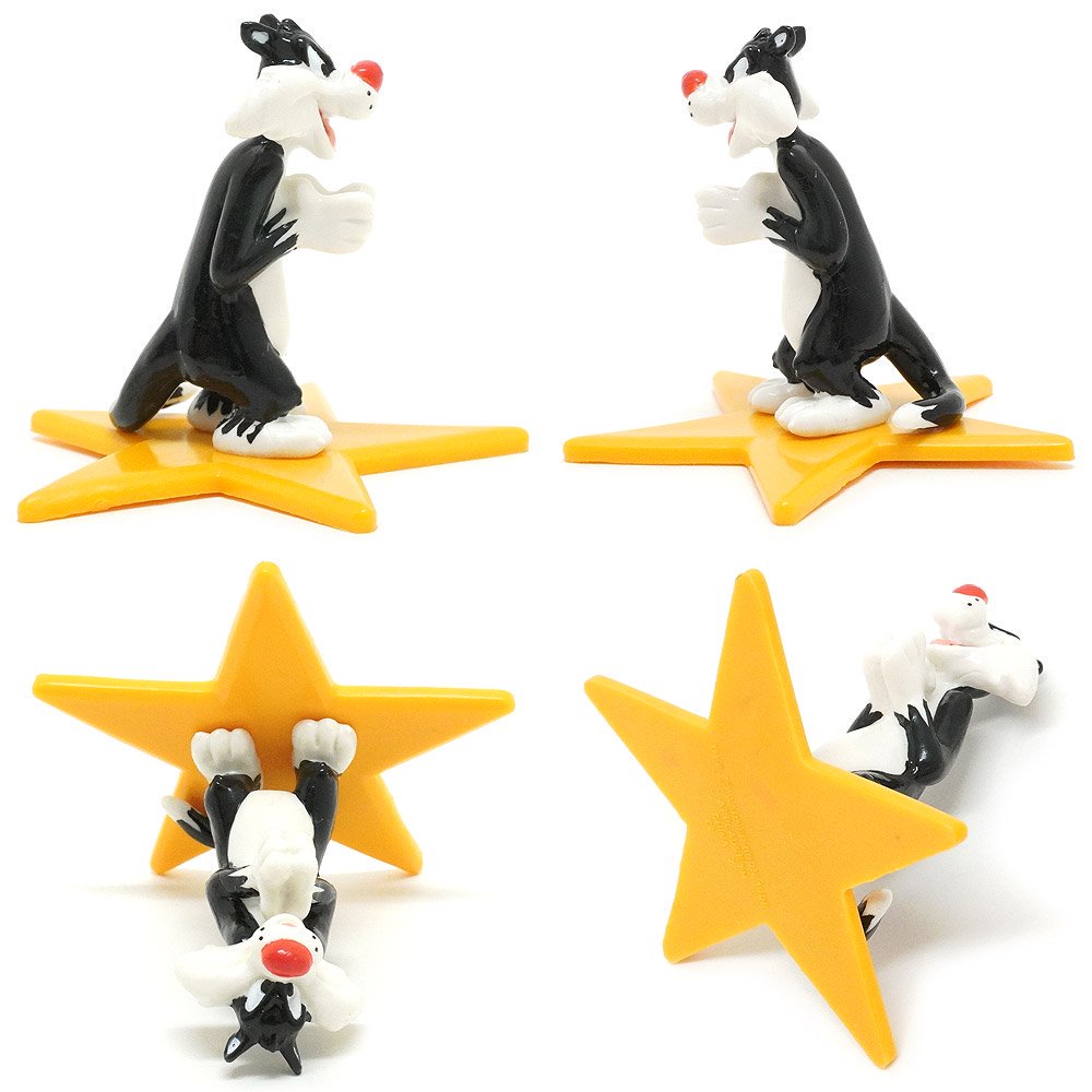 WB/ワーナーブラザース・Looney Tunes/ルーニーテューンズ・APPLAUSE/アプローズ・PVC Figureフィギュア「Sylvester  Cat/シルベスターキャット・星型台座」96年 - KNot a TOY/ノットアトイ