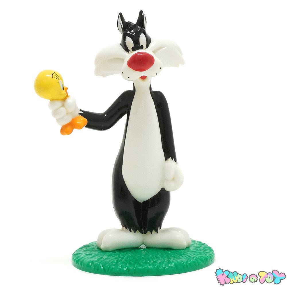 WBSS/ワーナーブラザーススタジオストア・Looney Tunes/ルーニーテューンズ・APPLAUSE/アプローズ・PVC Figureフィギュア「シルベスターキャット＆トゥイーティー」1998年  - KNot a TOY/ノットアトイ