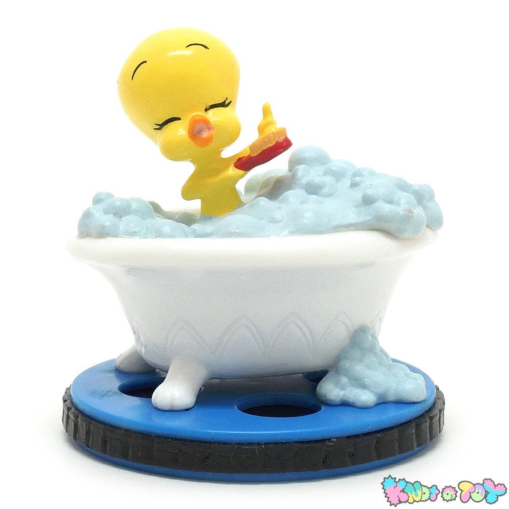 WB/ワーナーブラザース・Looney Tunesルーニーテューンズ・APPLAUSEアプローズ・PVCフィギュア・フィルム台座「Tweety/トゥイーティー・Tweet  and Lovely」97年 - KNot a TOY/ノットアトイ