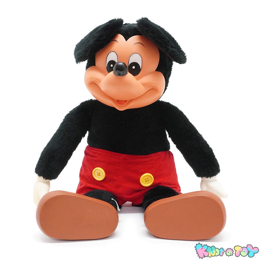 Walt Disney Productions/ウォルトディズニープロダクションズ・YOUNG EPOCH/ヤングエポック・ぬいぐるみ 「Mickey  Mouse/ミッキーマウス」72cm・ダメージ有 - KNot a TOY/ノットアトイ