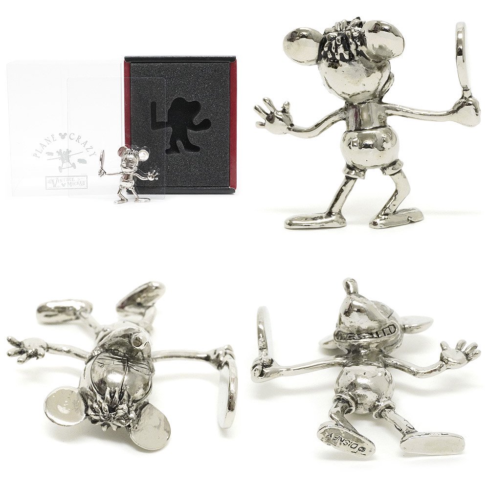 TOKYO DISNEY SEA/東京ディズニーシー・Metal Figure/メタル製フィギュア 「PLANE CRAZY・VINTAGE  MICKEY/プレーンクレイジー・ビンテージミッキー」 - KNot a TOY/ノットアトイ