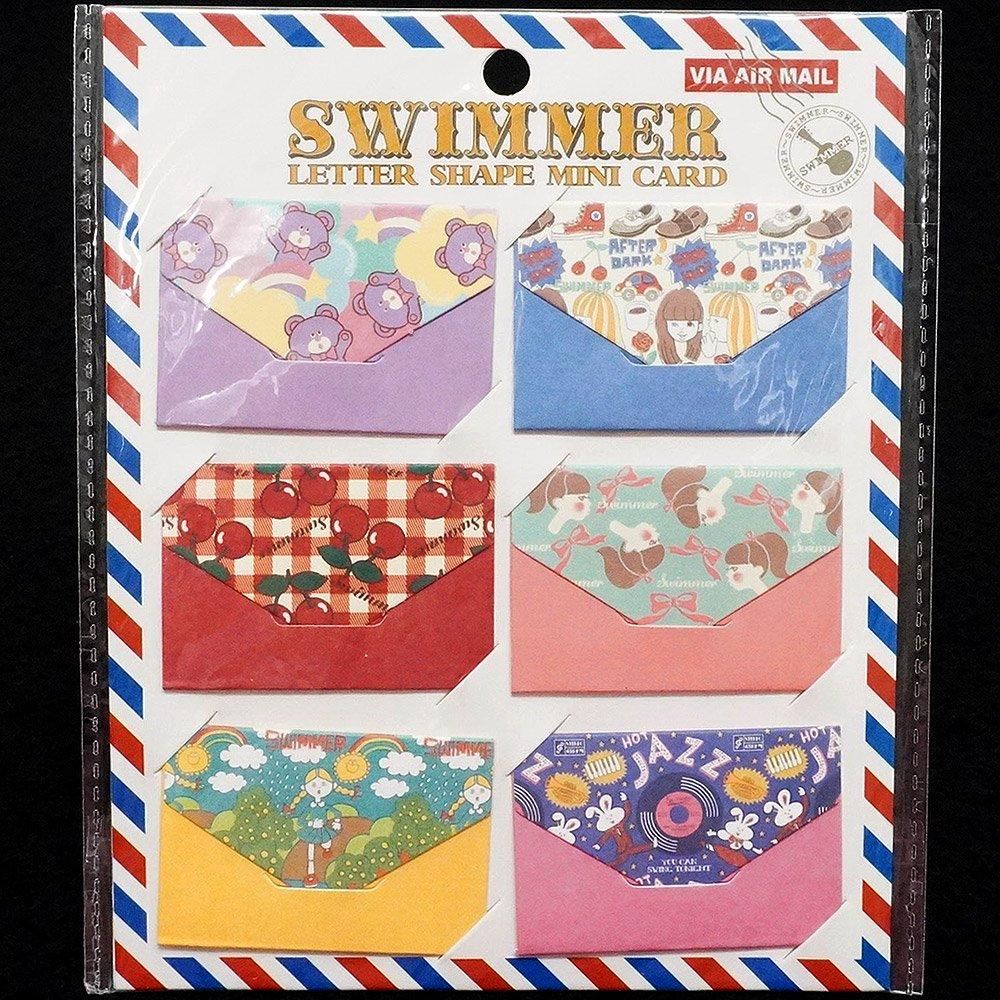 SWIMMER/スイマー・Letter Shape Mini Card/レターシェイプミニカード