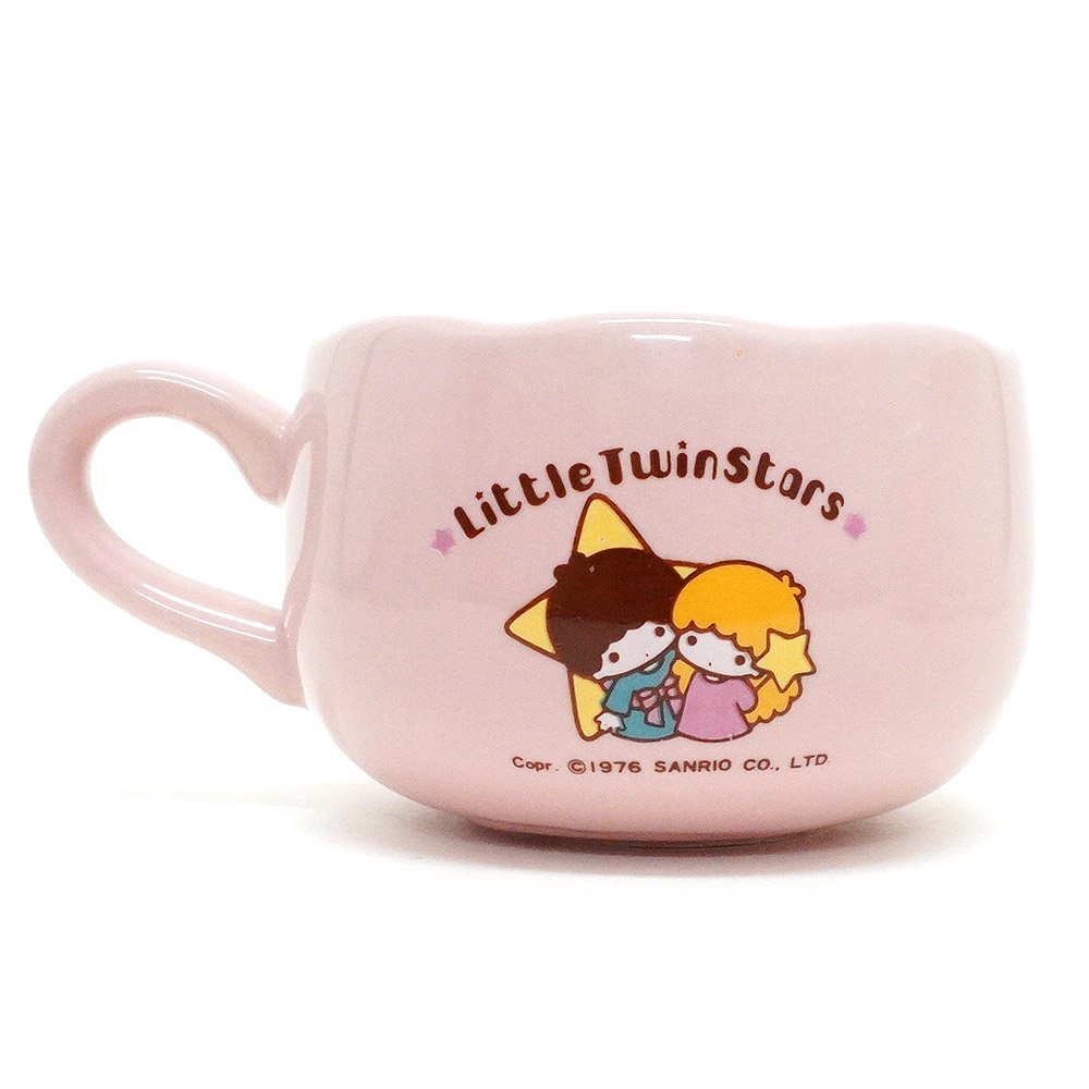 LittleTwinStars/リトルツインスターズ/キキララ・Cup＆Saucer・カップ＆ソーサー・陶器製・ピンク・ガーデニング・1976年 -  KNot a TOY/ノットアトイ