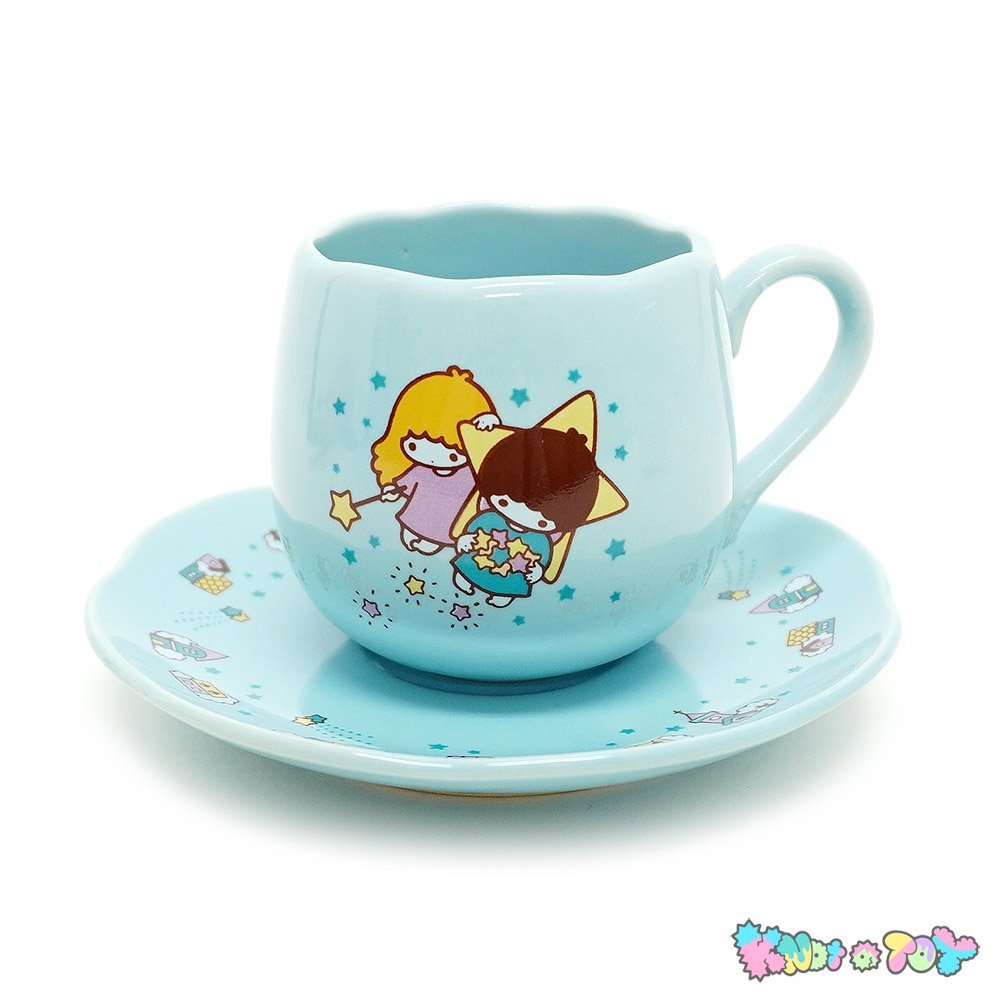 LittleTwinStars/リトルツインスターズ/キキララ・Cup＆Saucer・カップ＆ソーサー・陶器製・ブルー・タウン・1976年 -  KNot a TOY/ノットアトイ