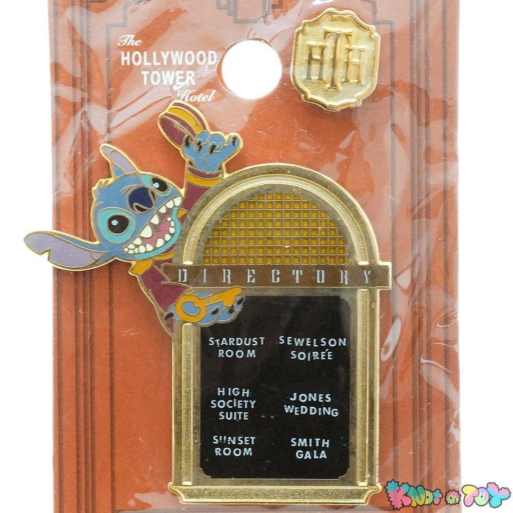 レア 美品 DISNEY PARKS 限定　ハリウッドタワーホテル ピンバッジ ディズニーパークコレクション ザ・ハリウッド・タワーホテル