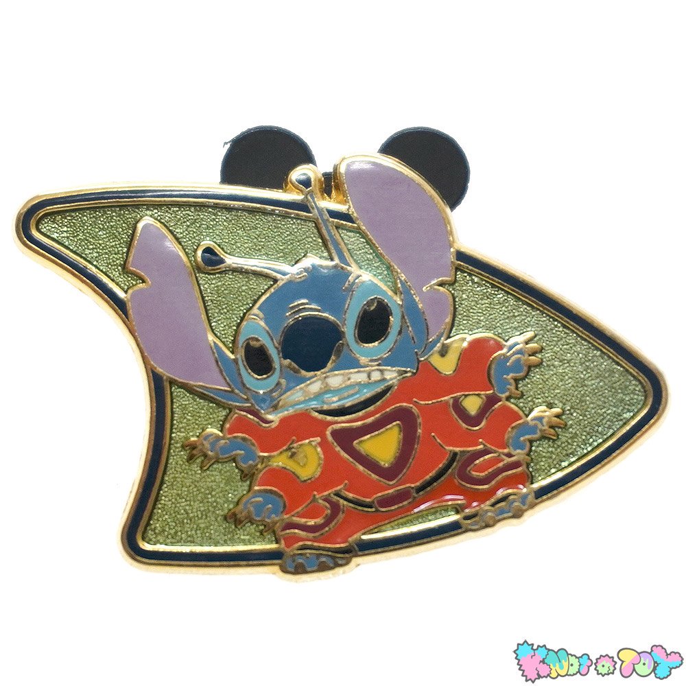 Disney Resort/ディズニーリゾート・Pin/ピンバッジ/ピンズ 「Stitch Deluxe 8-pin Lanyard  Set・Standing・Space Suit・スティッチ」05年 - KNot a TOY/ノットアトイ