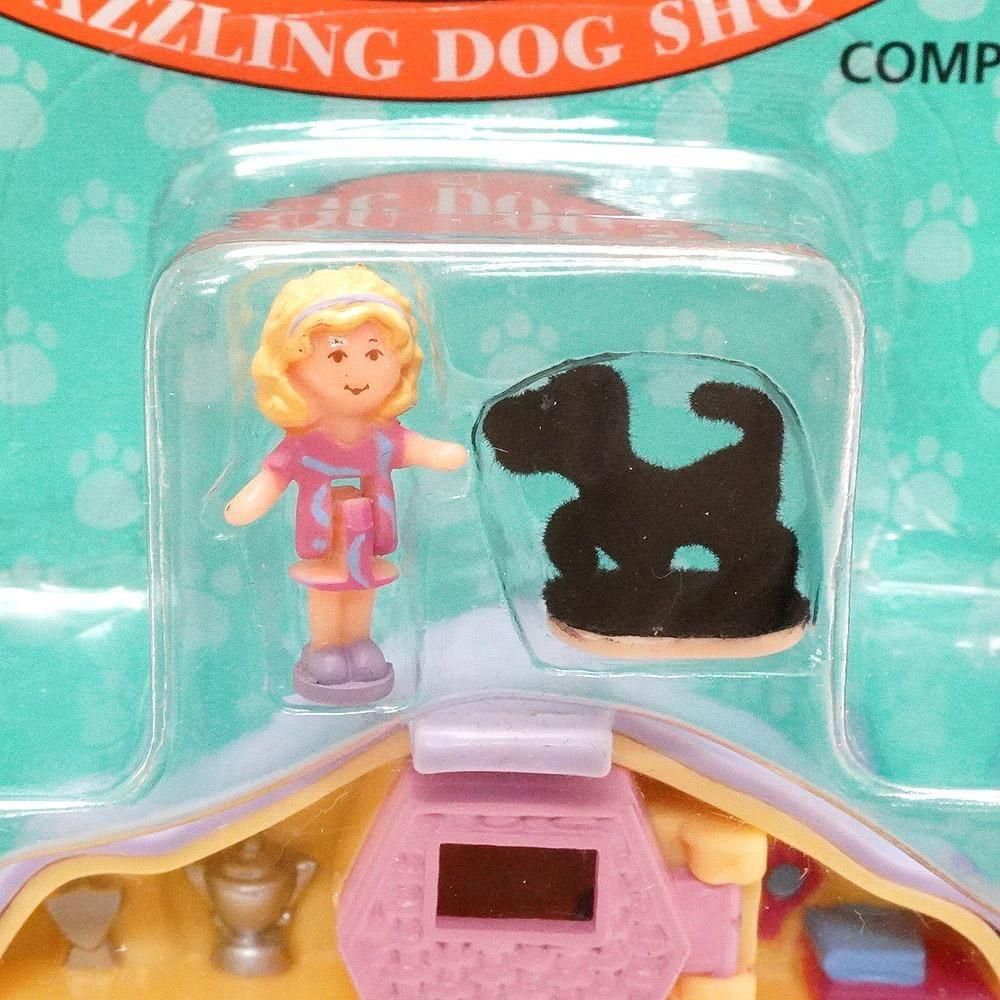 ポーリーポケット・パピーショー・ダズリンドッグショー・パピーフェイス・紫色 Polly Pocket/ポーリーポケット・Dazzling Dog Show/ダズリン