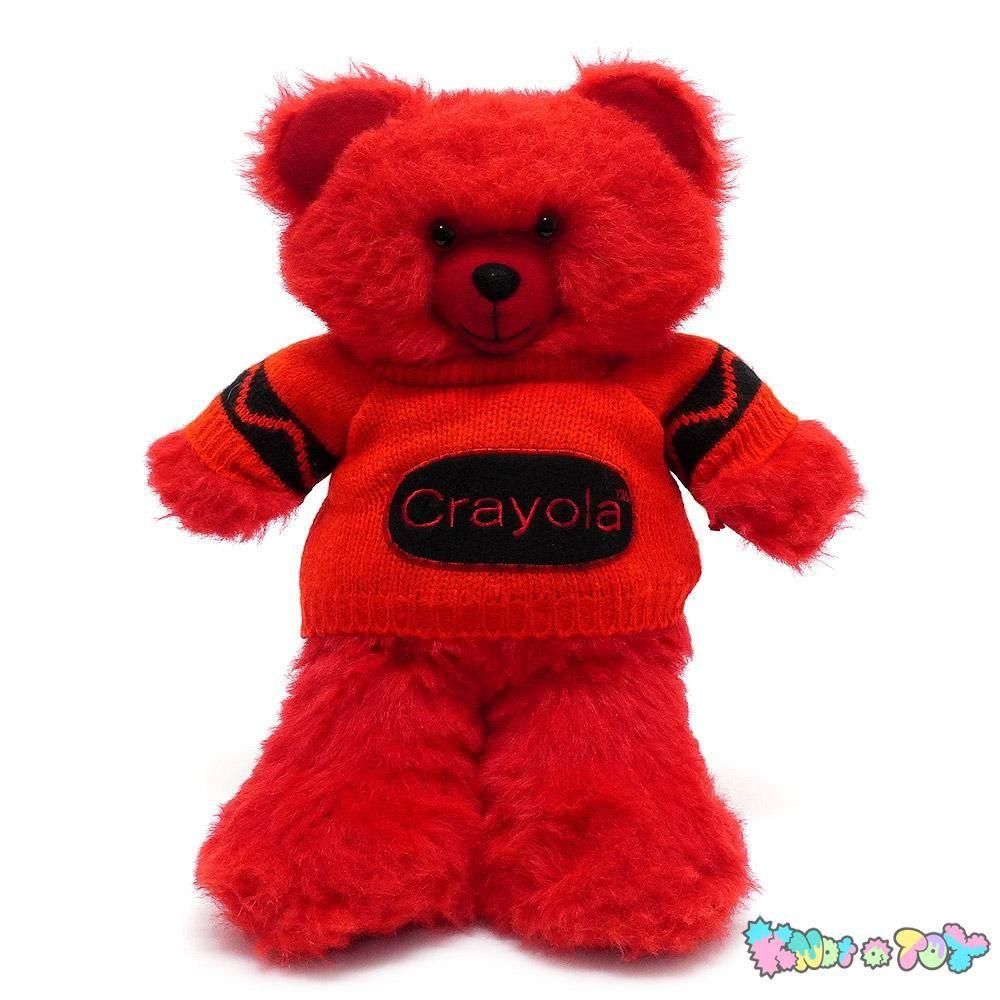 Crayola Bear/クレヨラベア・クマ・ぬいぐるみ・レッド・高さ約