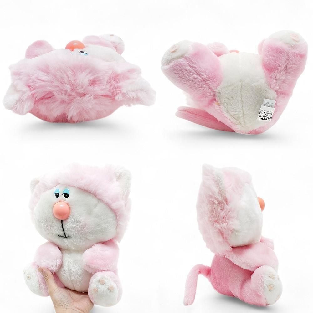 ぬいぐるみ 象 ホワイト ピンク sd0021 ぬいぐるみ ウサギ ホワイト ピンク 35センチ / 45センチ