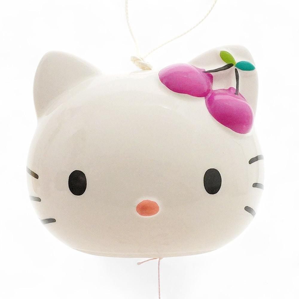 Hello Kitty/ハローキティ・Wind Bell/風鈴・陶器製・チェリー